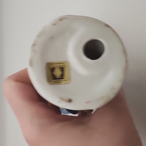 Vintage Fine Porcelain Boy and Goose Hand Painted 6" Blue and White - Picture 6 of 8